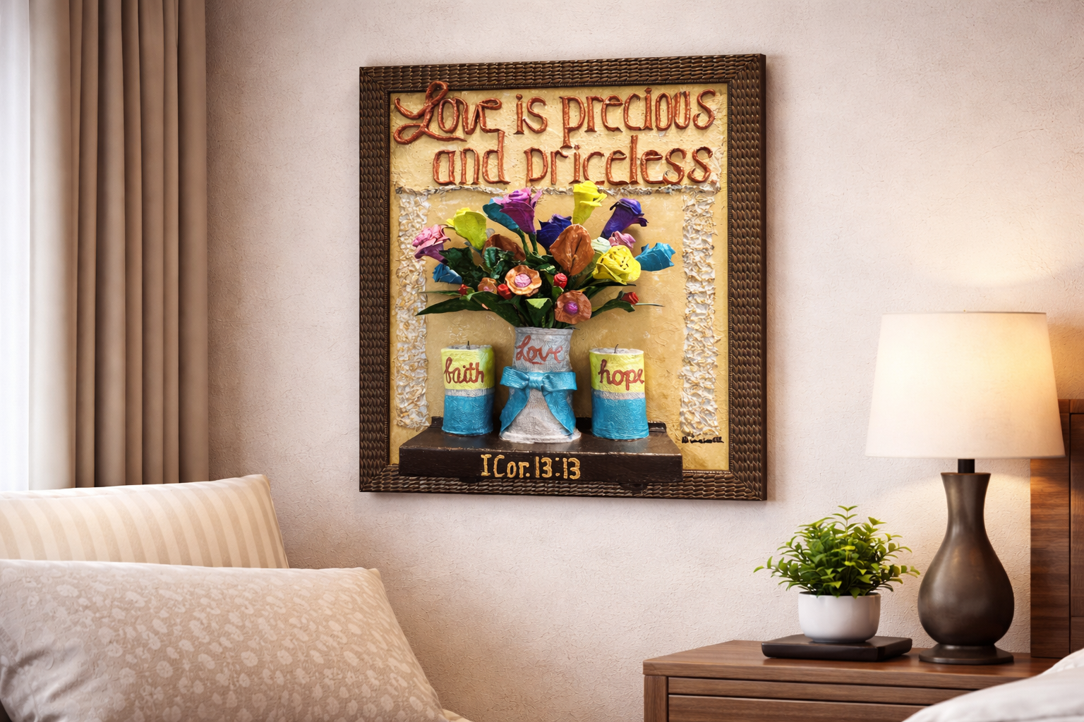 Love Is Precious - - 3D Sculpted Art